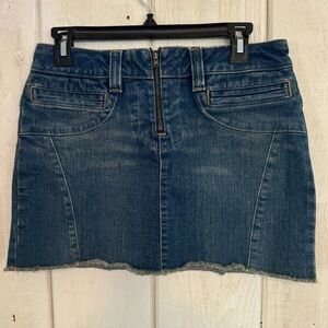 American Eagle Size 4 Blue Jean Mini Skirt